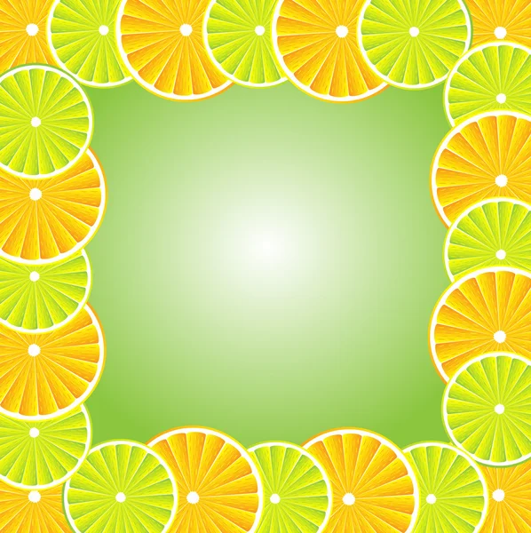 Citrus bakgrund — Stock vektor