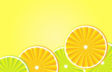 Citrus background clipart