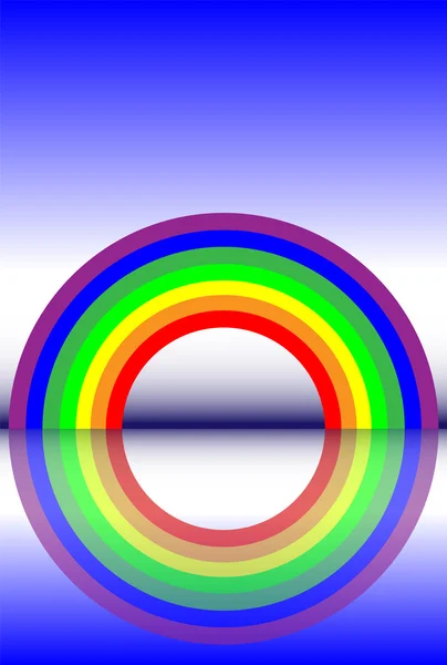 Rainbow reflections — Stock Vector