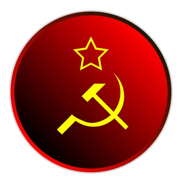 Sovjetunionen flaggikonen — Stock vektor