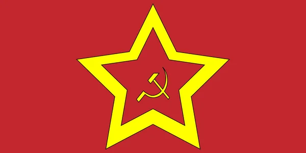 Soviet flag — Stock Vector