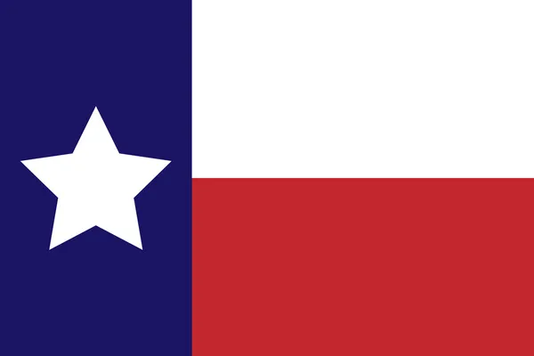Bandiera del Texas — Vettoriale Stock