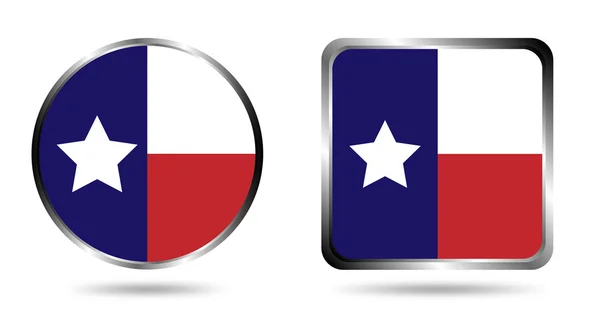 Значок флага Техаса — стоковый вектор