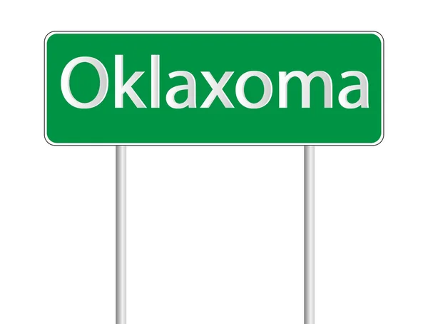 Oklaxoma도로 표지판 — 스톡 벡터
