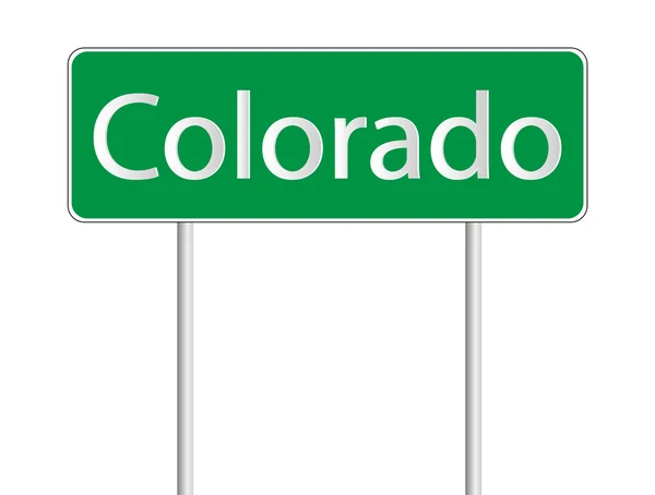 科罗拉多州道路标志 — 图库矢量图片