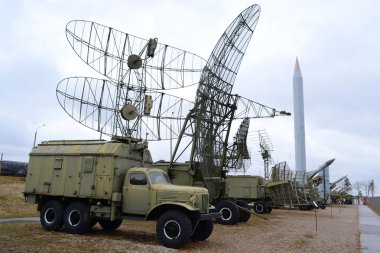 Military radar station clipart