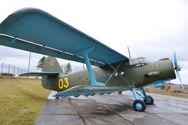 Stary samolot na Muzeum — Zdjęcie stockowe