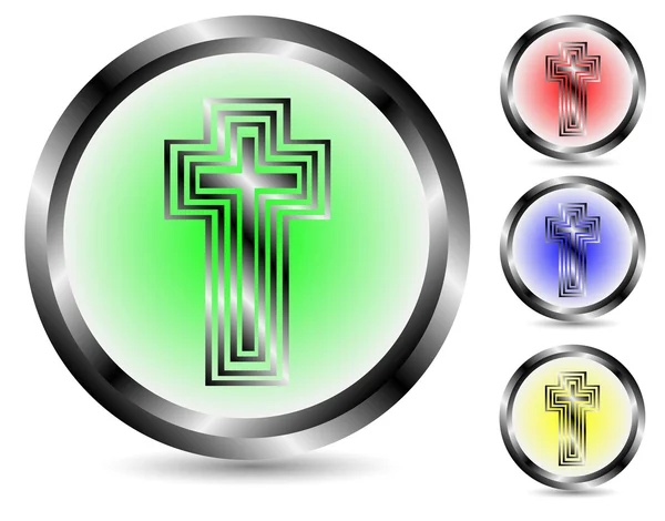 Set of a cross icon — Stock Vector