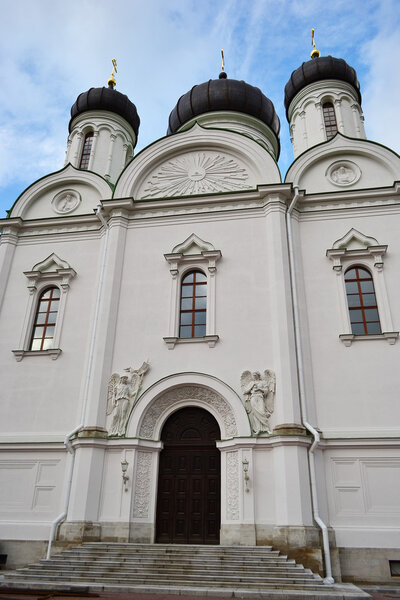 Orthodox church in Pushkin , Russia .