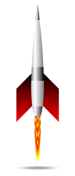 Starting rocket — Stock Vector