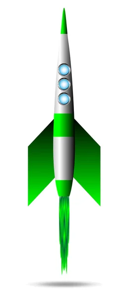 Arrancando cohete — Vector de stock