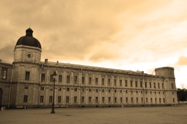 gatchina Sarayı. sepya.