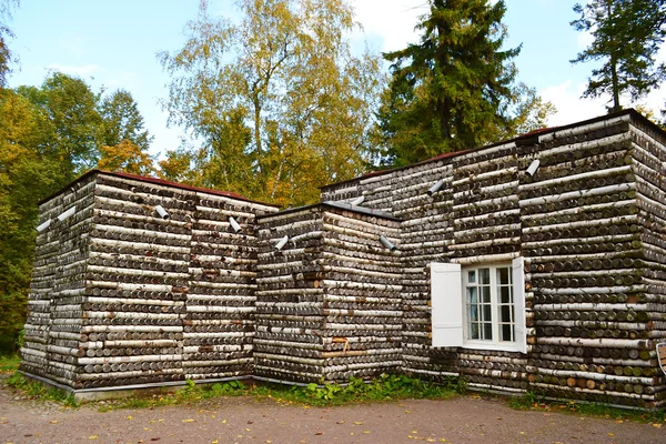 Pavilhão de bétulas em Gatchina, Rússia — Fotografia de Stock