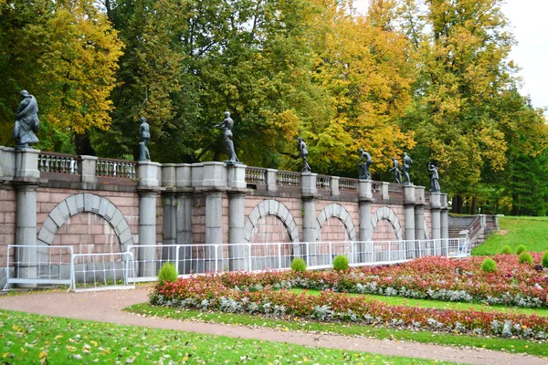Vista del parco a Pushkin — Foto Stock