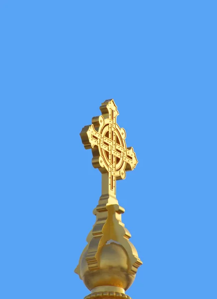 Stort gyllene kors — Stockfoto