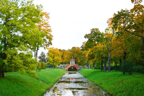 セローの公園 tsarskoe 運河します。 — ストック写真