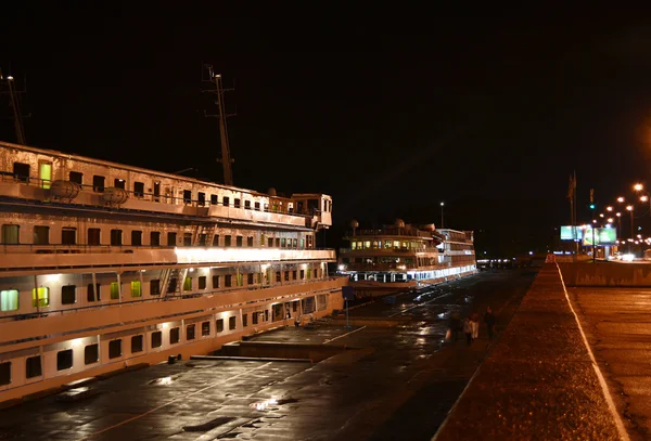 stock image Night view of cruise boat .