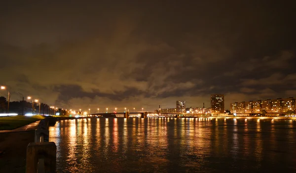 Wgląd nocy st petersburg — Zdjęcie stockowe