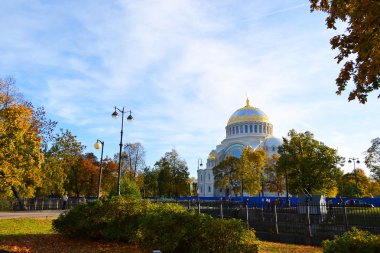 View of Kronstadt. Autumn clipart