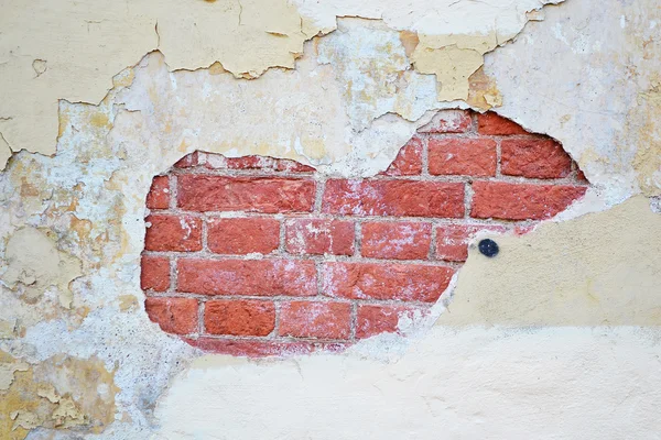 Velho muro destruído — Fotografia de Stock