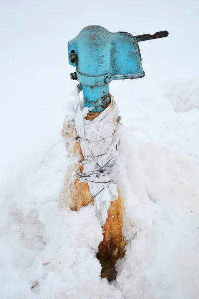 Kışın su sütunu — Stok fotoğraf