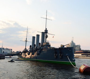 Aurora cruiser st.petersburg müzede. akşam