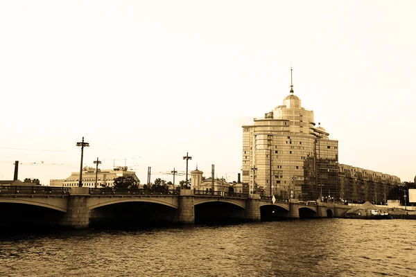 View of the St.Petersburg. Sepia. — Stock Photo, Image