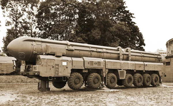 El cohete ruso. Sepia . —  Fotos de Stock