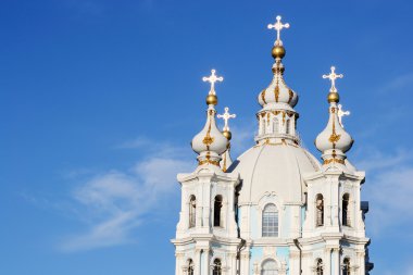 Smolny katedral gün güneşli yaz