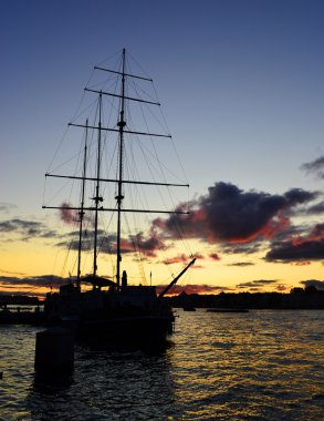 Güneş battıktan sonra st. Petersburg görünümü