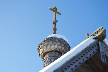 eski ahşap kilise kuzeyde Rusya.