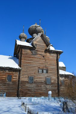 eski ahşap kilise kuzeyde Rusya.