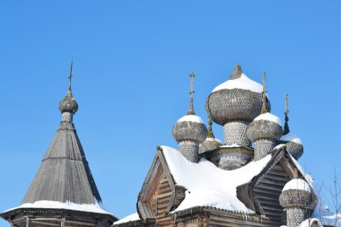 eski ahşap kilise kuzeyde Rusya.
