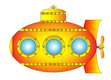 Yellow submarine clipart