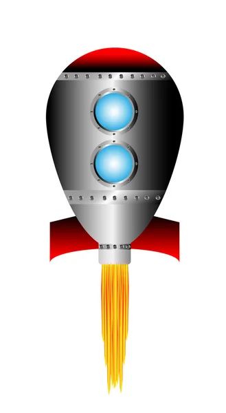 Arrancando cohete — Vector de stock