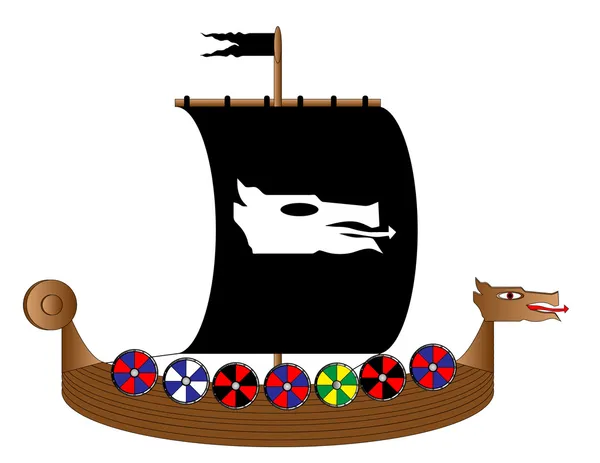 Корабль викингов — стоковый вектор
