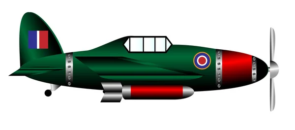 British WW2 fighter — Stock Vector