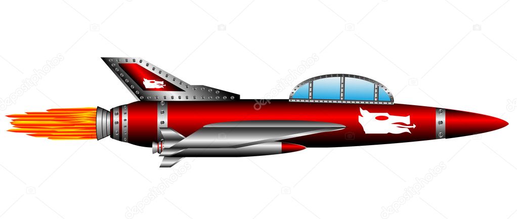 Red fighter