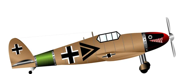 Ww2 niemiecki myśliwiec — Wektor stockowy