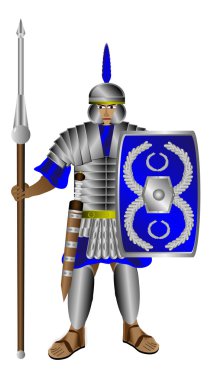 Legionnaire on white clipart