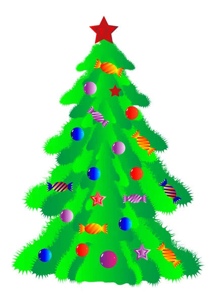 クリスマスツリー — ストックベクタ