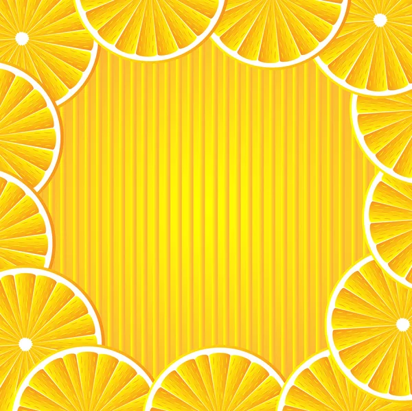 Векторный фон с апельсинами — стоковый вектор