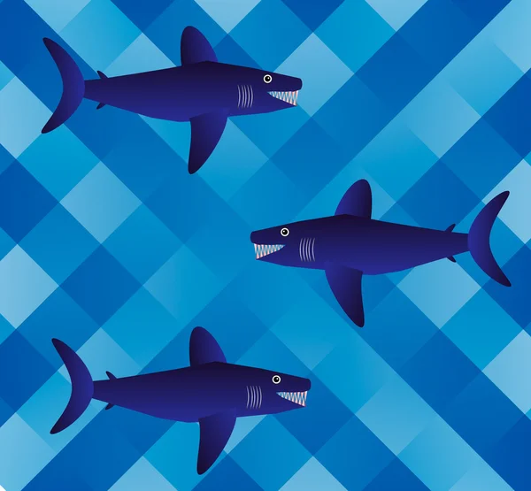 Актуальность с акулами — стоковый вектор