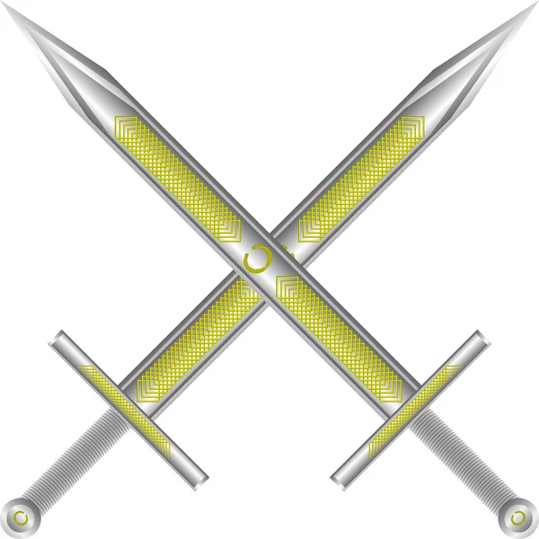 十字の剣 — ストックベクタ