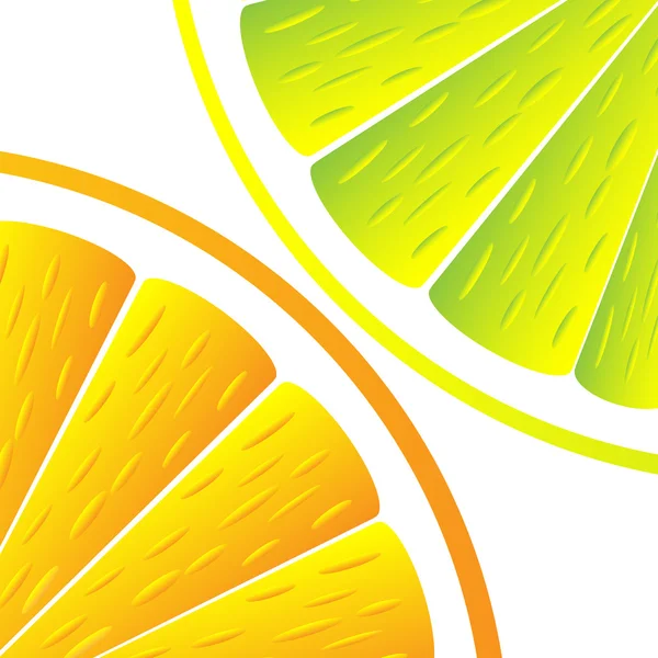 Citrusové plody pozadí — Stockový vektor