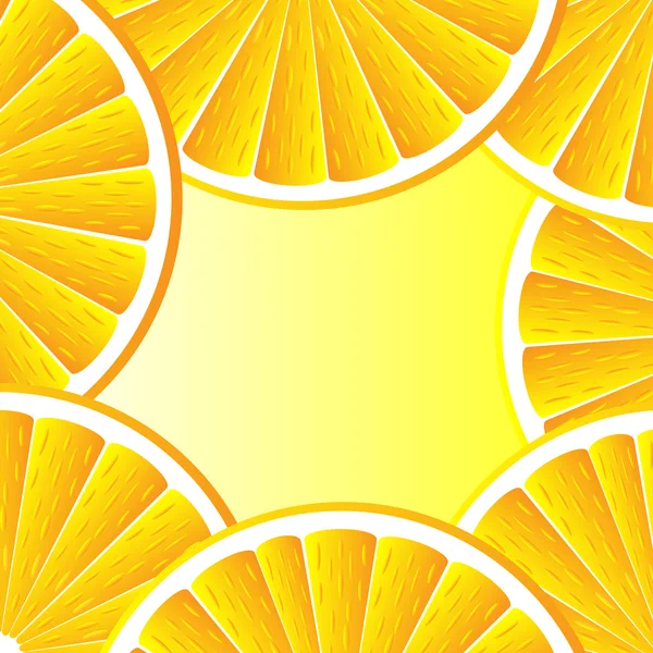 Citrusfrukter bakgrund — Stock vektor