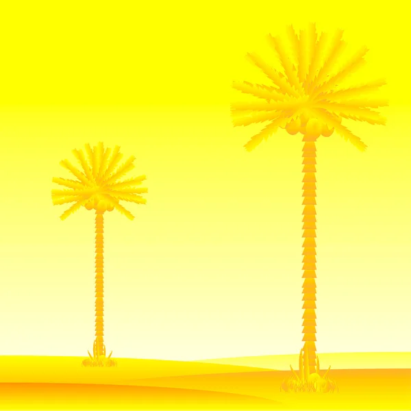Вечер в пустыне — стоковый вектор