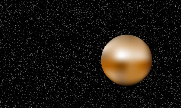 Brun planet i rymden — Stock vektor
