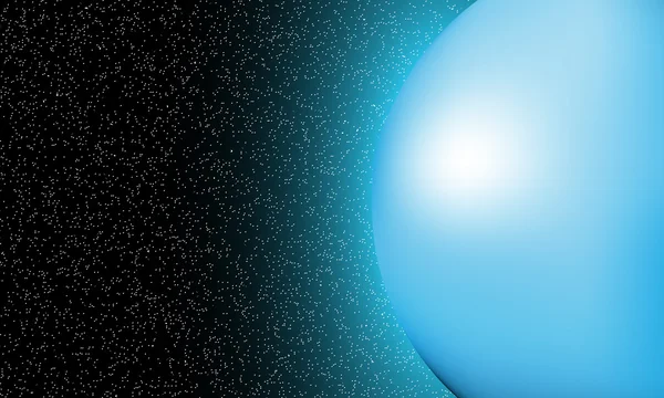 Pianeta blu nello spazio — Vettoriale Stock
