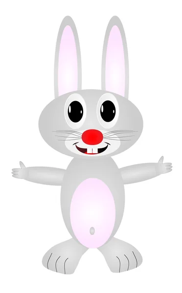 Stofftier - Kaninchen (Hase) — Stockvektor